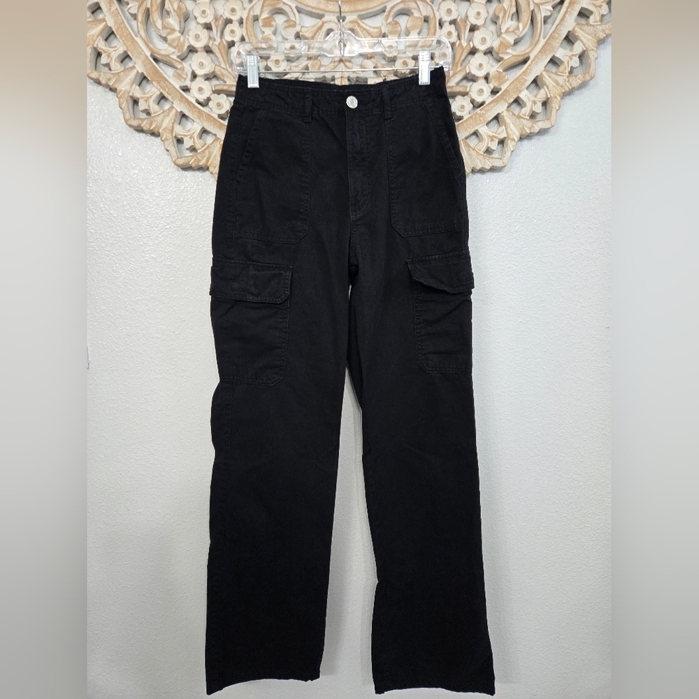 Zara Black Cargo Pants - Picture 3 of 10